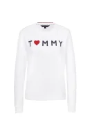 Tommy Logo Heart Sweatshirt Tommy Hilfiger 	fehér	